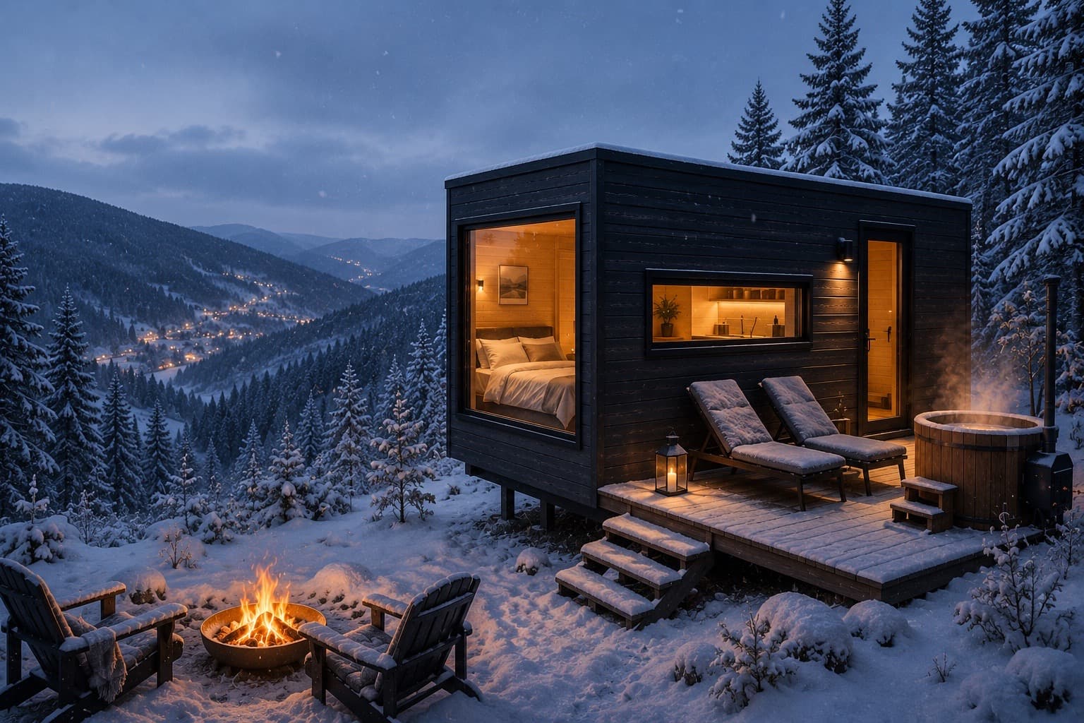 MOHO Cabin взимку — цілорічне використання
